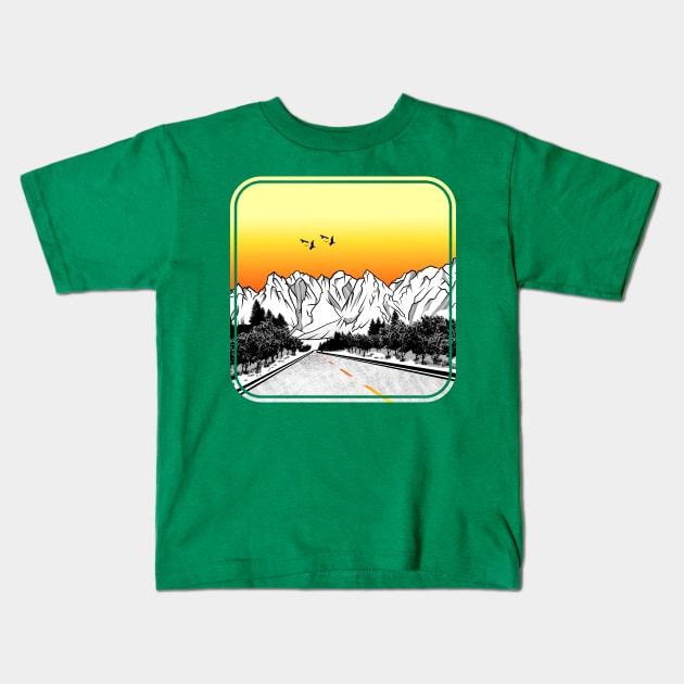 Passu Cones Karakoram Pakistan Kids T-Shirt by mailboxdisco